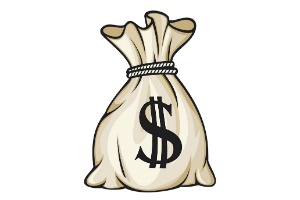 Graphic of money bag